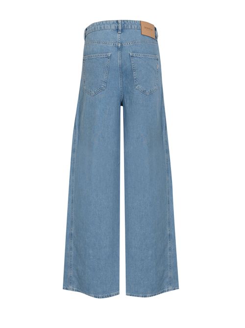 Jeans Cristy wide leg in denim fisso di cotone e lyocell DONDUP | DP852 DFE332D MB9800